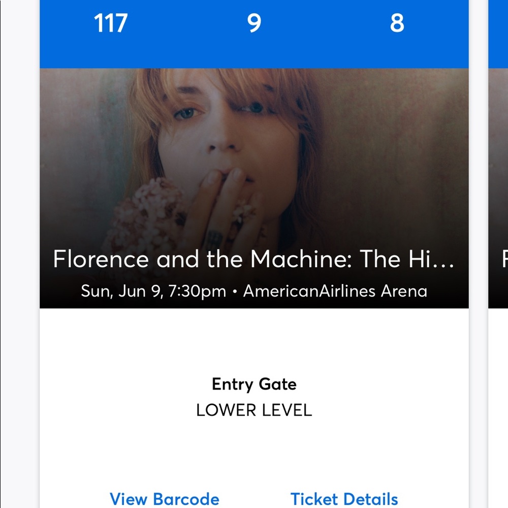 Florence and The Machine concerttks OfferUp